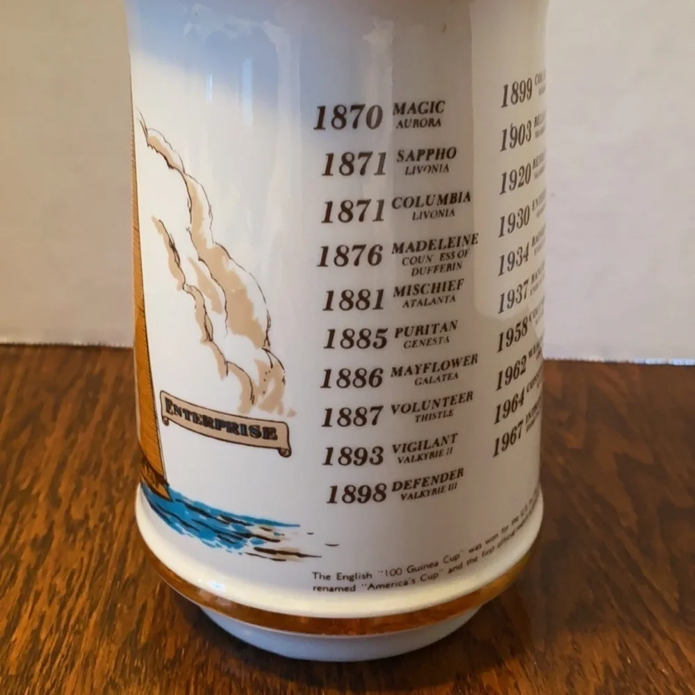 America's Cup 100th Anniversary Stitzel Weller Distillery Porcelain Decanter